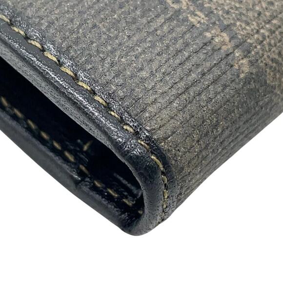 FENDI Pecan Clasp Bi-fold Black Beige Wallet W/Box - Picture 10 of 15